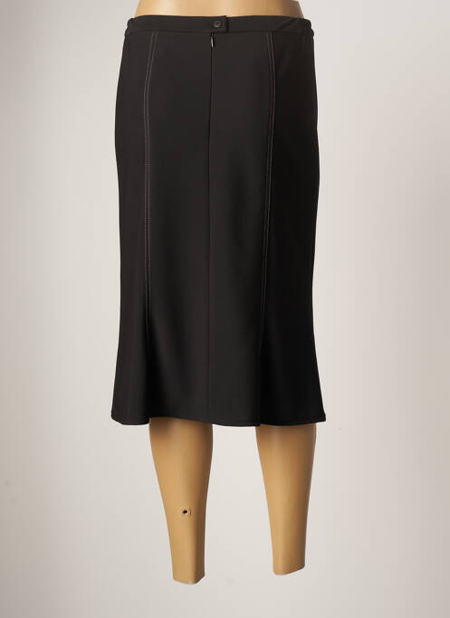 Jupe mi-longue noir GUY DUBOUIS pour femme