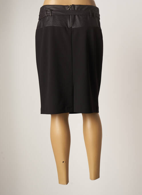 Jupe mi-longue noir GUY DUBOUIS pour femme