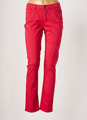 Pantalon slim broderie rivets taille normale rouge MERI & ESCA femme