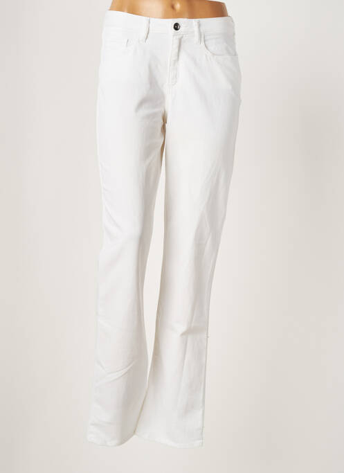 Pantalon droit blanc GUY DUBOUIS pour femme