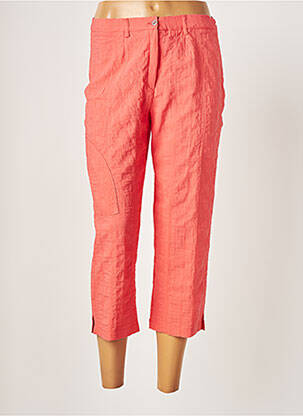 Pantacourt coupe droite taille normale rose GUY DUBOUIS femme