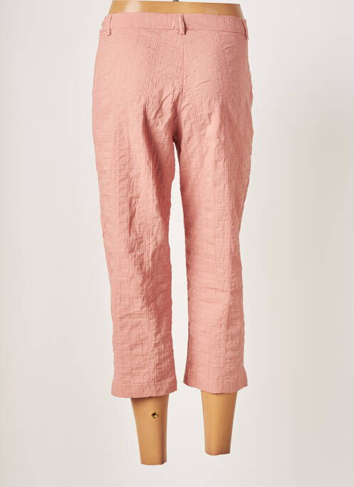 Pantacourt coupe droite taille normale rose GUY DUBOUIS femme