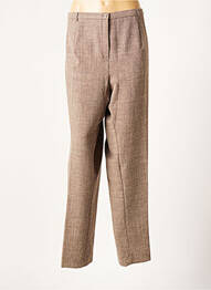 Pantalon 7/8 stretch taille normale marron GUY DUBOUIS femme