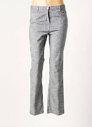 Pantalon 7/8 fermeture zippée sous rabat boutonné taille normale gris GUY DUBOUIS femme