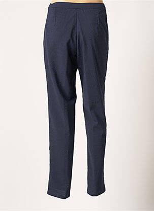 Pantalon droit stretch taille haute bleu GUY DUBOUIS femme