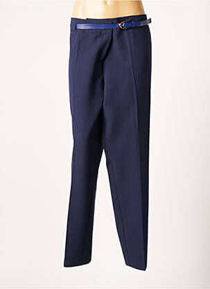 Pantalon chino bleu GUY DUBOUIS pour femme