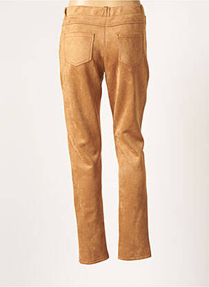 Pantalon droit taille élastique taille normale marron GUY DUBOUIS femme