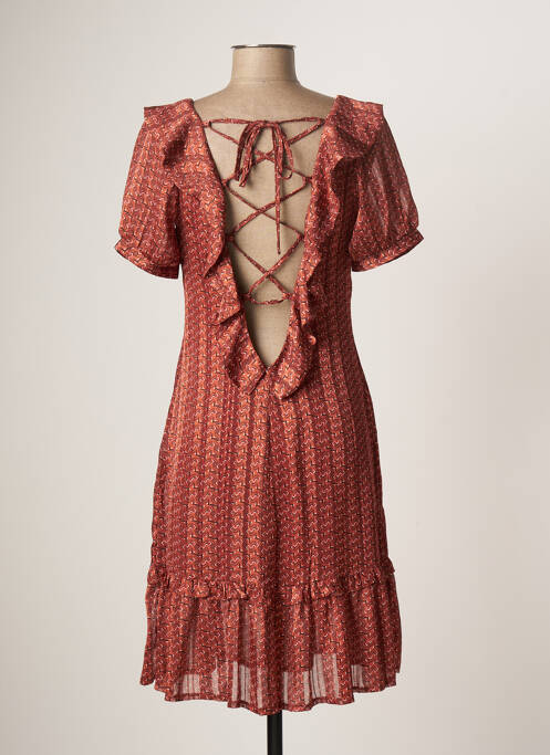 Robe mi-longue orange MOLLY BRACKEN pour femme