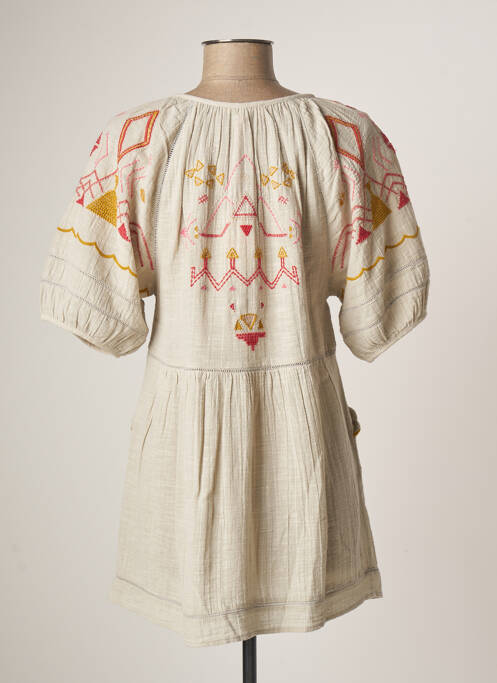 Tunique manches courtes beige WHITE STUFF pour femme