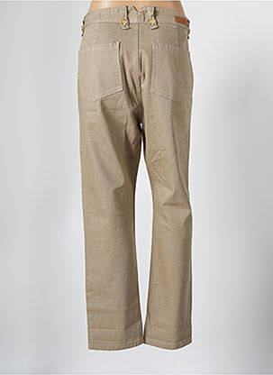 Pantalon 7/8 stretch taille normale beige HAPPY femme