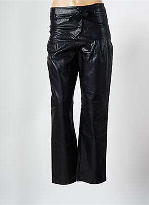 Pantalon droit stretch taille normale noir LILI SIDONIO femme