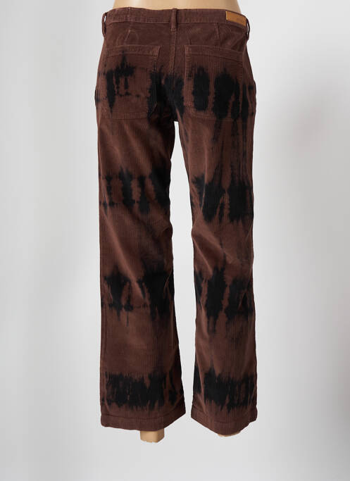 Pantalon 7/8 marron HAPPY pour femme