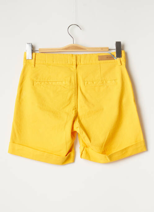 Bermuda coupe chino taille normale jaune HAPPY femme