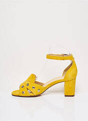 Sandales/Nu pieds jaune FRANCE MODE pour femme seconde vue