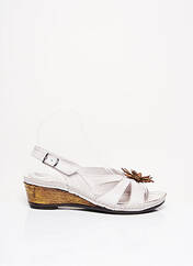 Sandales/Nu pieds blanc KARYOKA pour femme seconde vue
