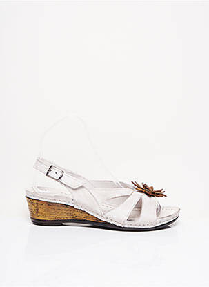 Sandales/Nu pieds blanc KARYOKA pour femme