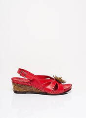 Sandales/Nu pieds rouge KARYOKA pour femme seconde vue
