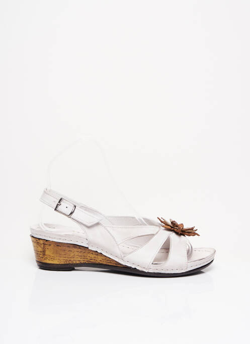 Sandales/Nu pieds blanc KARYOKA pour femme
