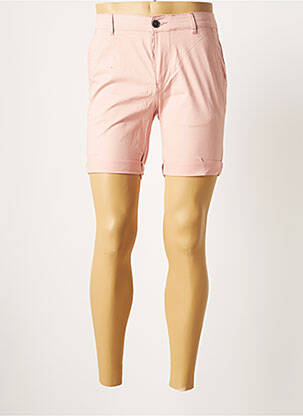Bermuda tissage popeline taille normale rose SELECTED homme