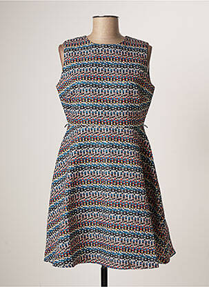 Robe courte sans manche sans manche bleu MOLLY BRACKEN femme