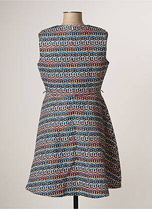Robe courte fermeture zippée au dos sans manche bleu MOLLY BRACKEN femme