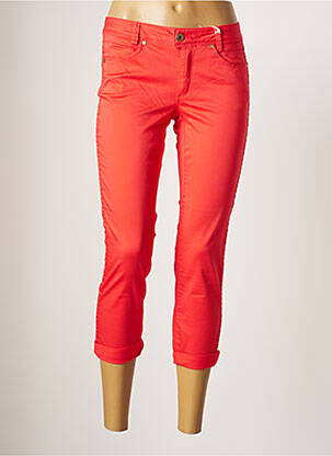 Pantacourt stretch taille normale orange STREET ONE femme