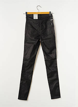 Pantalon slim broderie rivets taille haute noir GARCIA femme