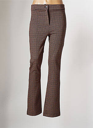 Pantalon droit stretch taille normale marron CHATTAWAK femme