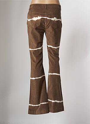 Pantalon flare stretch taille normale marron LAUREN VIDAL femme