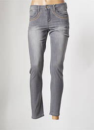 Pantalon 7/8 stretch taille normale gris CREAM femme