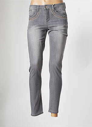 Pantalon 7/8 stretch taille normale gris CREAM femme