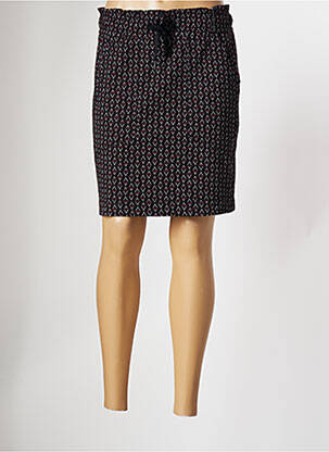 Jupe mi-longue stretch noir STREET ONE femme
