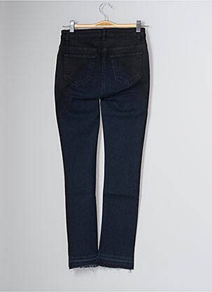Jeans coupe slim broderie rivets taille normale noir LAUREN VIDAL femme