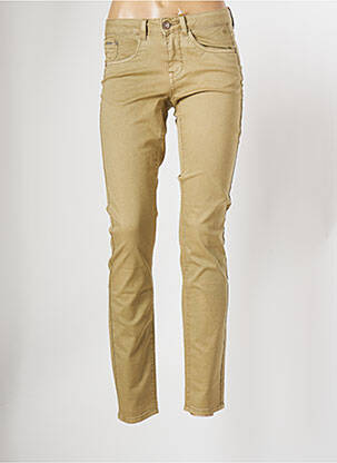 Jeans coupe slim slim taille normale vert CREAM femme
