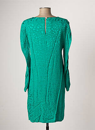 Robe mi-longue manches longues manches longues vert PURPLE'S femme