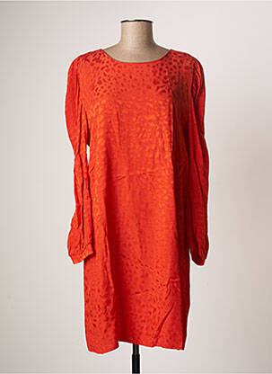 Robe mi-longue orange PURPLE'S pour femme