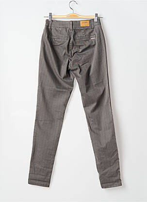 Pantalon chino tissage popeline taille normale marron CREAM femme