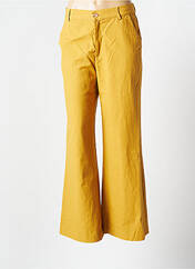 Pantalon chino jaune SEE U SOON pour femme seconde vue