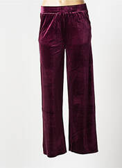Pantalon droit violet KAFFE pour femme seconde vue