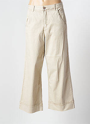 Pantalon large beige CREAM pour femme