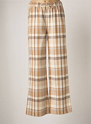 Pantalon large taille normale taille normale beige IN WEAR femme