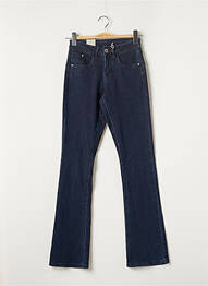 Jeans coupe droite broderie rivets taille normale bleu CREAM femme