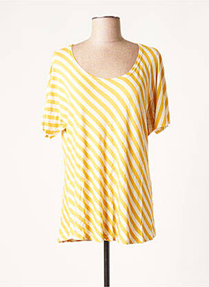 T-shirt jaune FRANCK ANNA pour femme