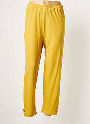 Pantalon droit jaune FRANCK ANNA pour femme seconde vue
