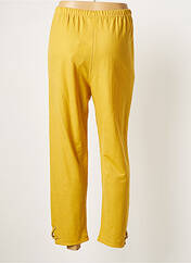 Pantalon droit jaune FRANCK ANNA pour femme seconde vue