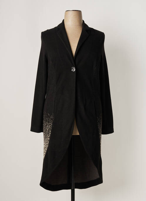 Manteau long noir ELSEWHERE pour femme