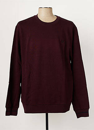 Sweat-shirt violet FRED PERRY pour homme