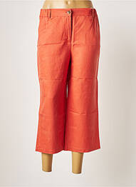 Pantacourt coupe droite taille normale orange C'EST BEAU LA VIE femme