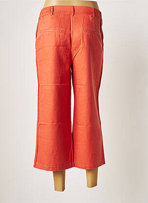 Pantacourt coupe droite taille normale orange C'EST BEAU LA VIE femme