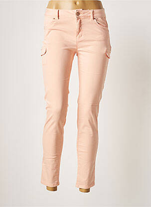 Pantalon 7/8 stretch taille normale orange C'EST BEAU LA VIE femme